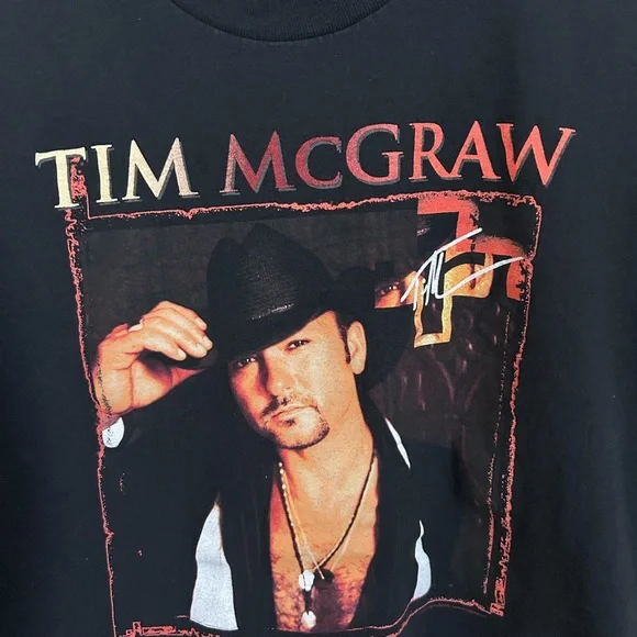 Vintage Tim McGraw Cinder Block 2006 Tour T-Shirt Size Large - Picture 5 of 6